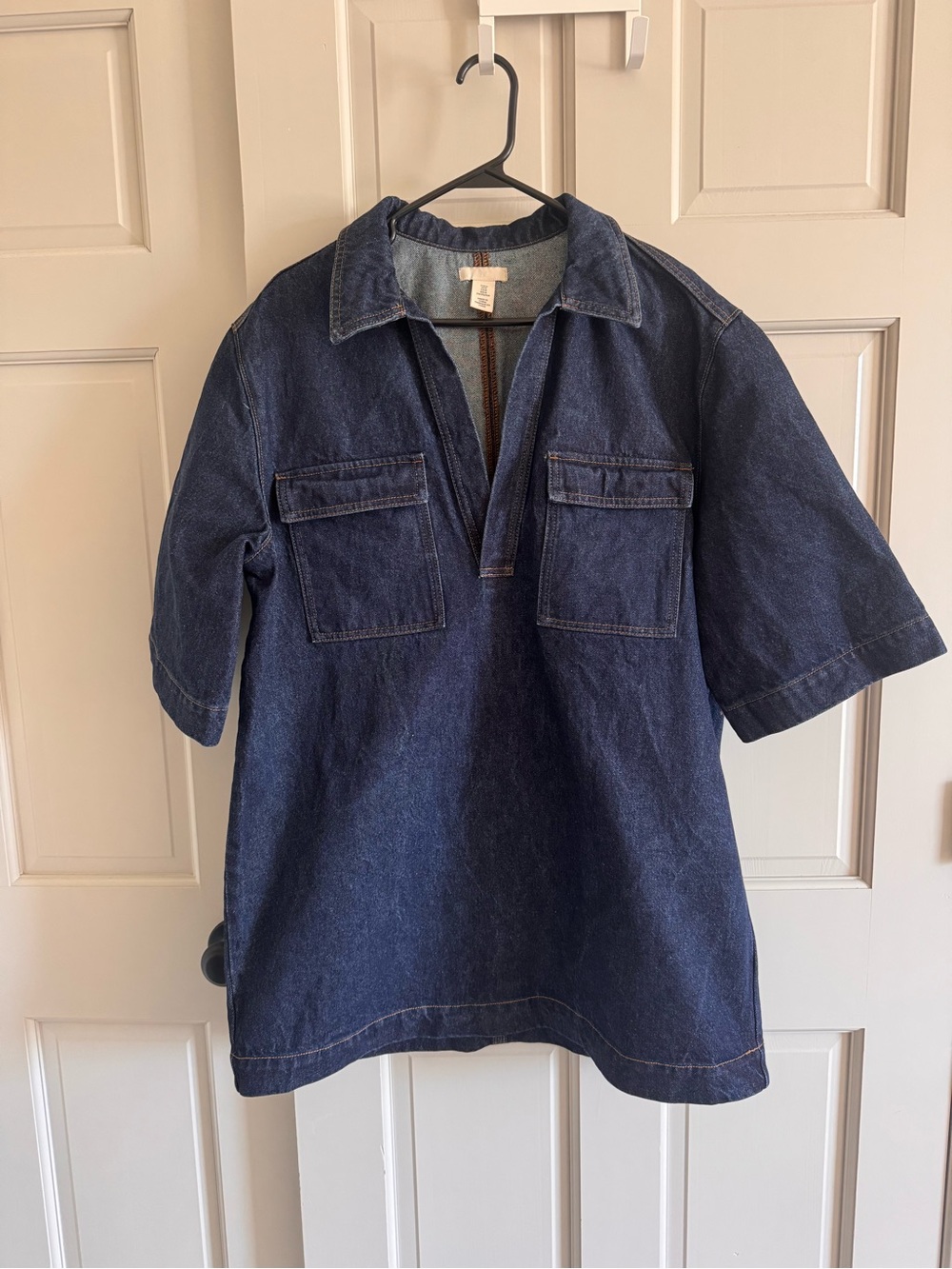 H&M oversize denim dress M